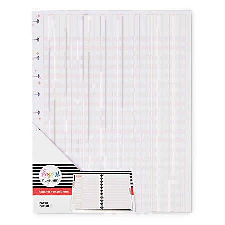 Happy Planner Big Filler Paper, 8-1/2" x 11", 40 Sheets, Feeling Groovy Checklist