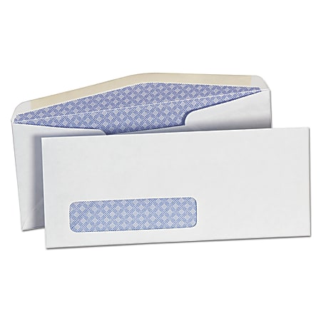 Universal® #10 Business Envelopes, Window And Security Tint,