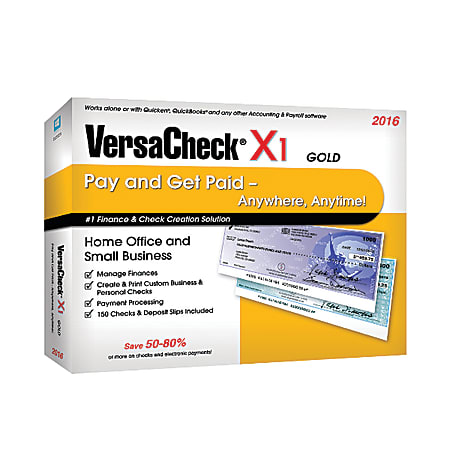 VersaCheck® X1 Gold 2016, For 1 User, Traditional Disc