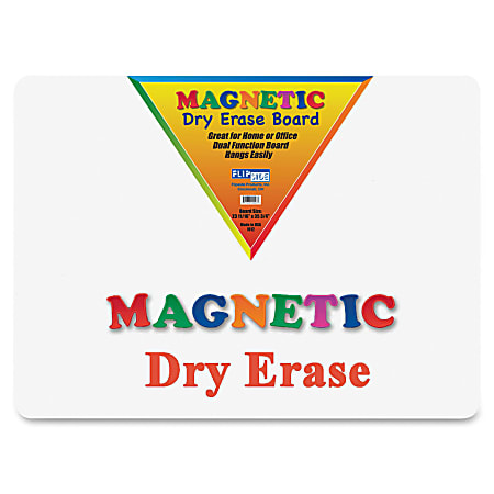 Flipside Unframed Magnetic Dry-Erase Whiteboard, 24" x