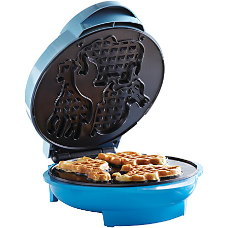 Brentwood Animal Shape Waffle Maker Blue - Office Depot