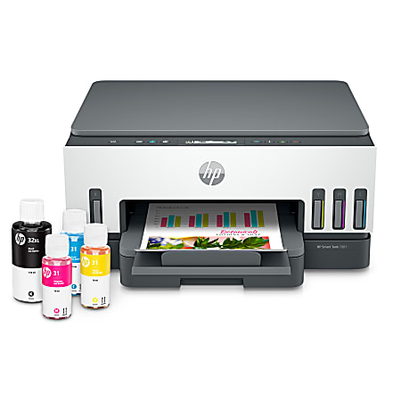 HP Smart Tank 7001 Wireless All-in-One Cartridge-free Ink Tank Color Printer With Up To 2 Years Of Ink Included (28B49A)