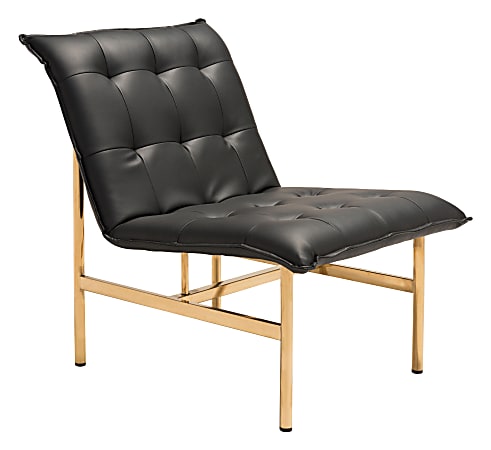 Zuo® Modern Slate Chair, Black/Gold