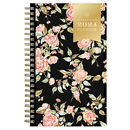 2024 Day Designer Rosette CYO Weekly/Monthly Planning Calendar, 5" x 8", January to December