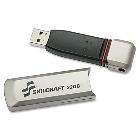 SKILCRAFT® Level 3 USB Flash Drive, 32GB