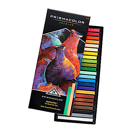 Prismacolor Premier Nupastel Hard Pastels, 24 Hard Pastels