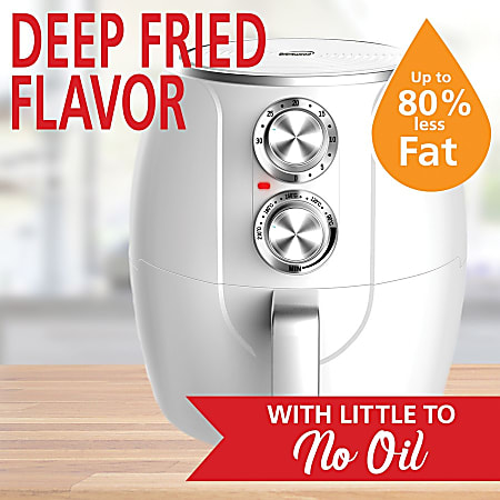 Brentwood 2 Qt Small Electric Air Fryer With Timer And Temp Control  WhiteRose Gold - Office Depot