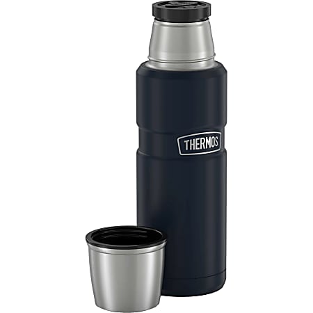 Thermos Stainless King Beverage Bottle 16oz - Vacuum - Midnight Blue, Blue