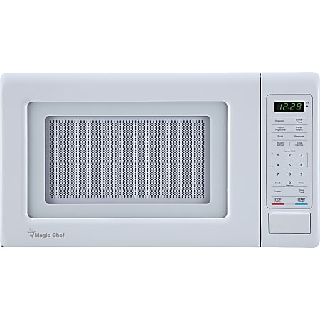 Magic Chef 0.7 Cu. Ft. 700W Countertop Digital Touch Microwave, White