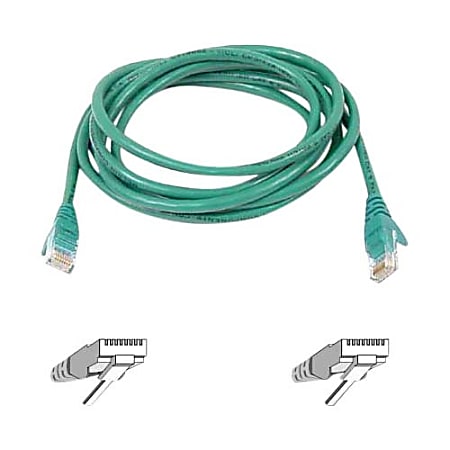 Belkin 3&#x27; Cat6 Snagless Patch Cable Green -