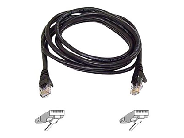Belkin - Patch cable - RJ-45 (M) to RJ-45 (M) - 10 ft - CAT 5e - molded, snagless - black - for Omniview SMB 1x16, SMB 1x8; OmniView SMB CAT5 KVM Switch