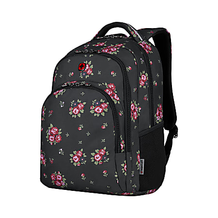 Wenger Upload Backpack With 16 Laptop Pocket Black Floral - Office Depot