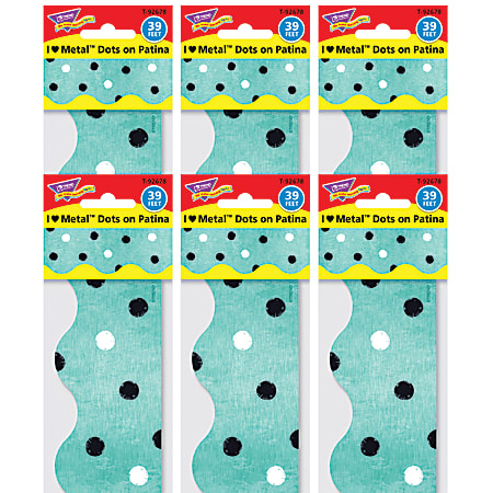 TREND I ♥ Metal™ Dots on Patina Terrific Trimmers®, 39 Feet Per Pack, 6 Packs