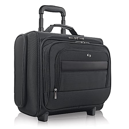 Solo Columbus 15.6 Rolling Overnighter Case Black - Office Depot