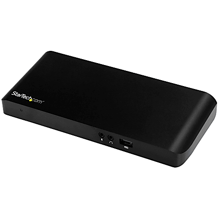 StarTech.com Dual-Monitor USB-C Dock for Windows Laptops - MST - PD - 4K - Dual Monitor Docking Station - HDMI and DisplayPort Ports - 5Gbps Throughput - USB-C Dock for PC Laptops - 60W Power Delivery - Supports WiGig - Fast-Charge