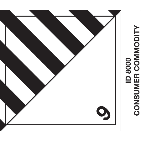 Tape Logic® Preprinted Shipping Labels, DL520P1, Consumer Commodity, Square, 4" x 4 3/4", Black/White, Roll Of 500