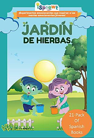 iSprowt Spanish Translation Books, Herb Garden, Pack Of 21 Books
