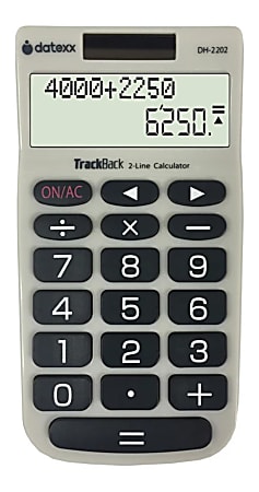 Datexx DH-2202 2-Line TrackBack Handheld Calculator