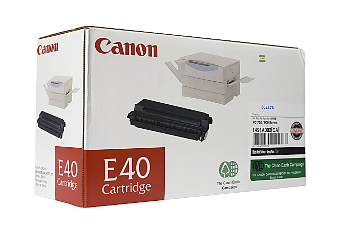 Canon E 40 Black Toner Cartridge 1491A002CA - Office Depot Canon E 40 Black Toner Cartridge 1491A002CA - Office Depot
