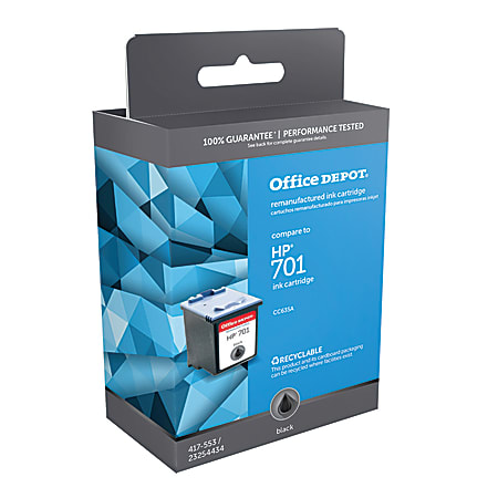 Office Depot® Brand Remanufactured Black Ink Cartridge Replacement For HP 701, OD701BK