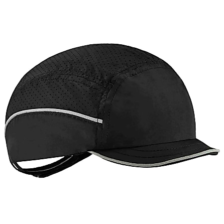 Ergodyne Skullerz 8955 Lightweight Bump Cap Hat, Micro Brim, Black