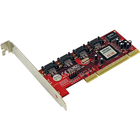 Addonics 4 port SATA RAID Controller PCI X 300MBps 4 x 7 pin Serial ...