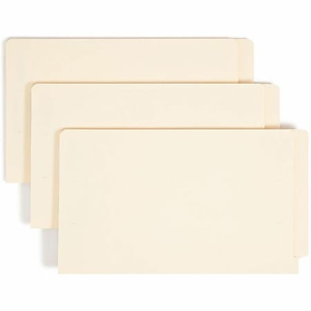 Smead® End-Tab Fastener Folders With SafeSHIELD® Coated Fasteners, 11 Pt., Letter Size, Box Of 50