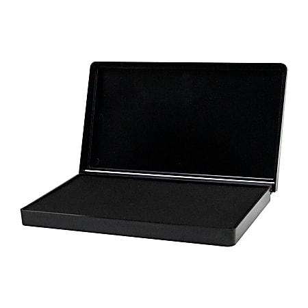 Extra Large Rubber Stamp Pad, 4-3/8" x 7-3/8", Black Ink