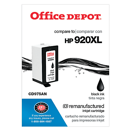 Office Depot® Brand Remanufactured High-Yield Black Ink Cartridge Replacement For HP 920XL, OD920XLB-C