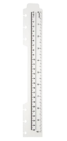 TUL® Discbound Plastic Ruler, 10", Clear