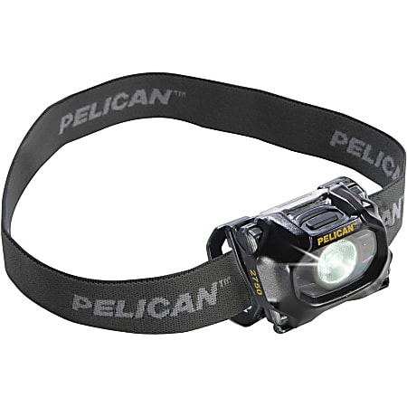 Pelican 2750 Headlamp - Bulb - AAA - PolycarbonateBody, ThermoplasticO-ring, PolycarbonateLens, PolycarbonateShroud - Black