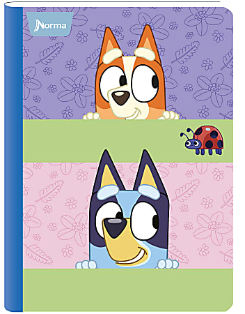 Norma Notebook, College Rule, 7-1/2" x 9-3/4", 100 Sheets, Bluey, Total Qty 1