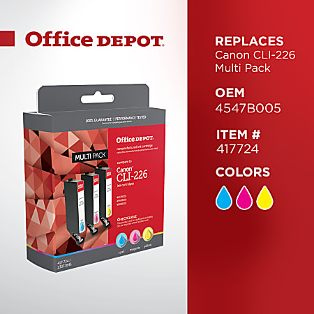 4547B005 (CLI-226) Ink, Cyan/Magenta/Yellow, 3/Pack