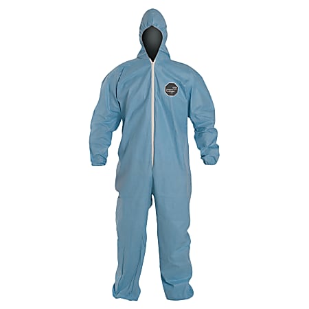 DuPont™ ProShield 6 SFR Coveralls With Attached Hood, 3XL, Blue, Pack Of 25