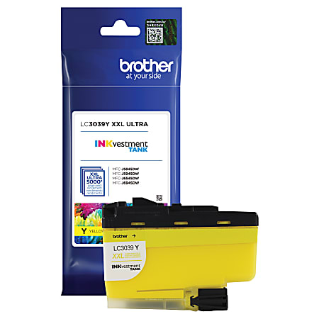 Brother® LC3039 Yellow Ultra-High-Yield Ink Cartridge, LC3039Y