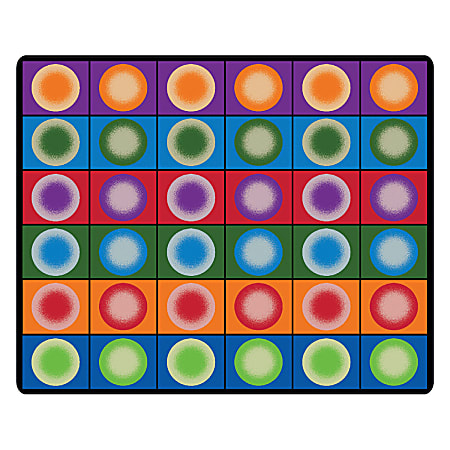 Flagship Carpets Printed Rug, 10'9"H x 13'2"W, Dot Spots