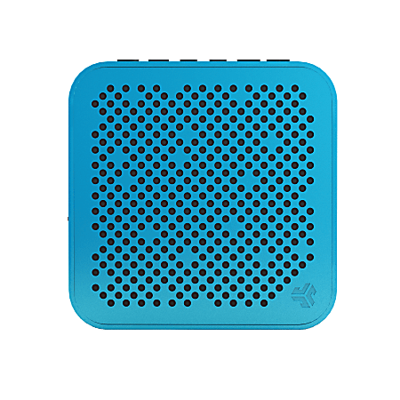 JLab Audio Mini Crasher Bluetooth® Speaker, 4"H x 4"W x 1.25"D, Blue, MINI-BLU-BOX