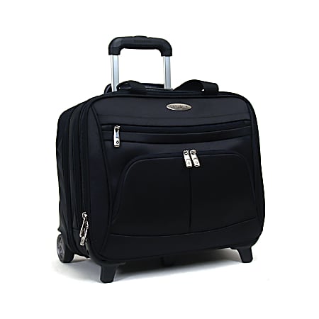 Samsonite® Unstructured Triple-Gusset Wheeled Computer Case, Black