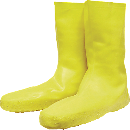 Servus Disposable Latex Booties, Large, Yellow