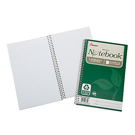 SKILCRAFT® Spiral Notebook, 6" x 9-1/2", 1 Subject,