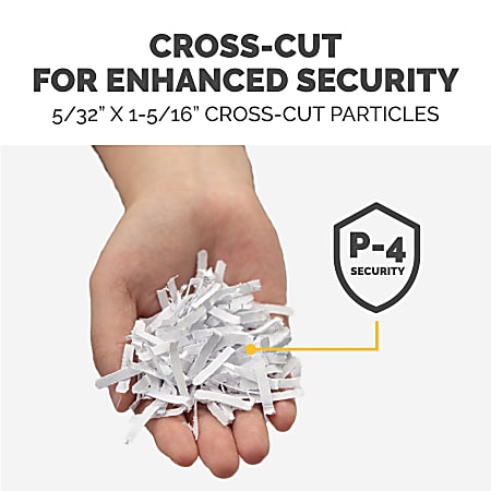 ProTek 6 Sheet Cross Cut Shredder Black PX61B - Office Depot