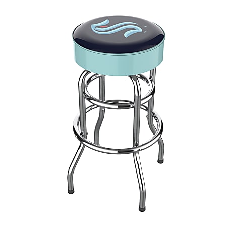 Imperial NHL Backless Swivel Bar Stool, Seattle Kraken