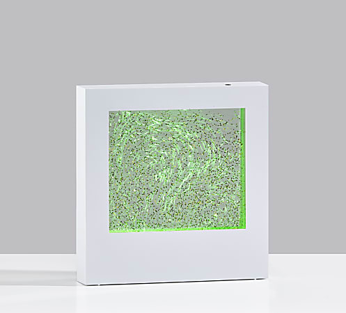 Adesso Simplee Glitter Light Box 9 H White Office Depot