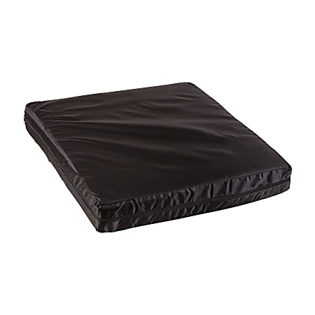 DMI® Hypoallergenic Comfort Seat Cushion, 3"H x 18"W x 16"D, Black