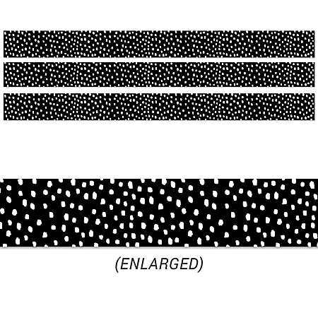 Creative Teaching Press® EZ Borders, Messy Dots, 48’ Per Pack, Set Of 3 Packs