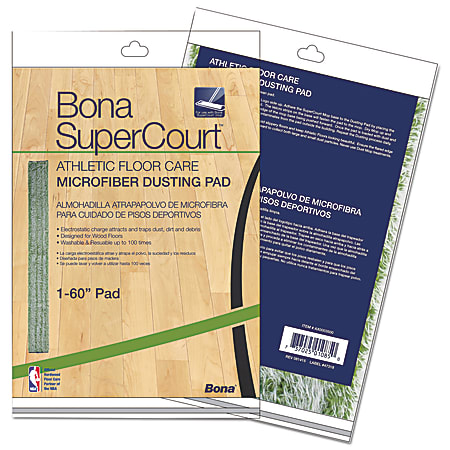Bona® SuperCourt™ Athletic Floor Care Microfiber Dusting Pad,