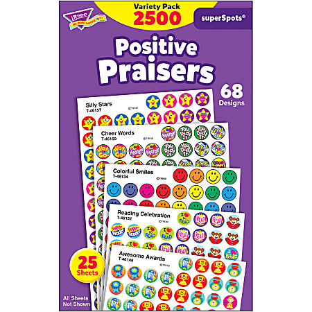TREND Praise Stickers Pack Of 2500 - Office Depot