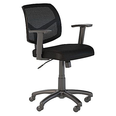 Bush Business Furniture Petite Mesh Back Office Chair, Black, Standard Delivery