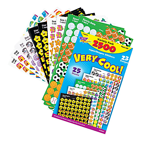 TREND Very Cool Stickers, Pack Of 2,200