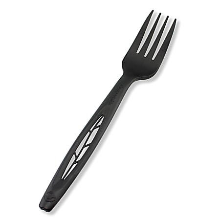 StalkMarket Compostable Cutlery Forks, Pearlscent Black, Pack Of